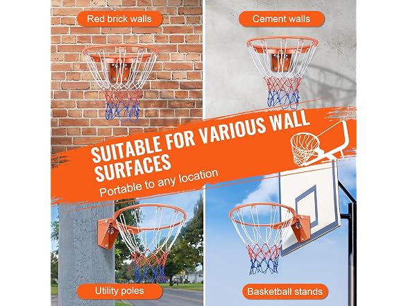 Basketball Rim, Wall Door Mounted Basketball