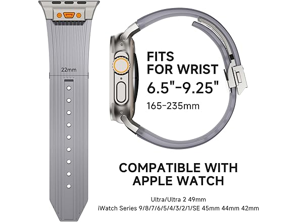 Jopinl Clear Watch Band for Apple Watch