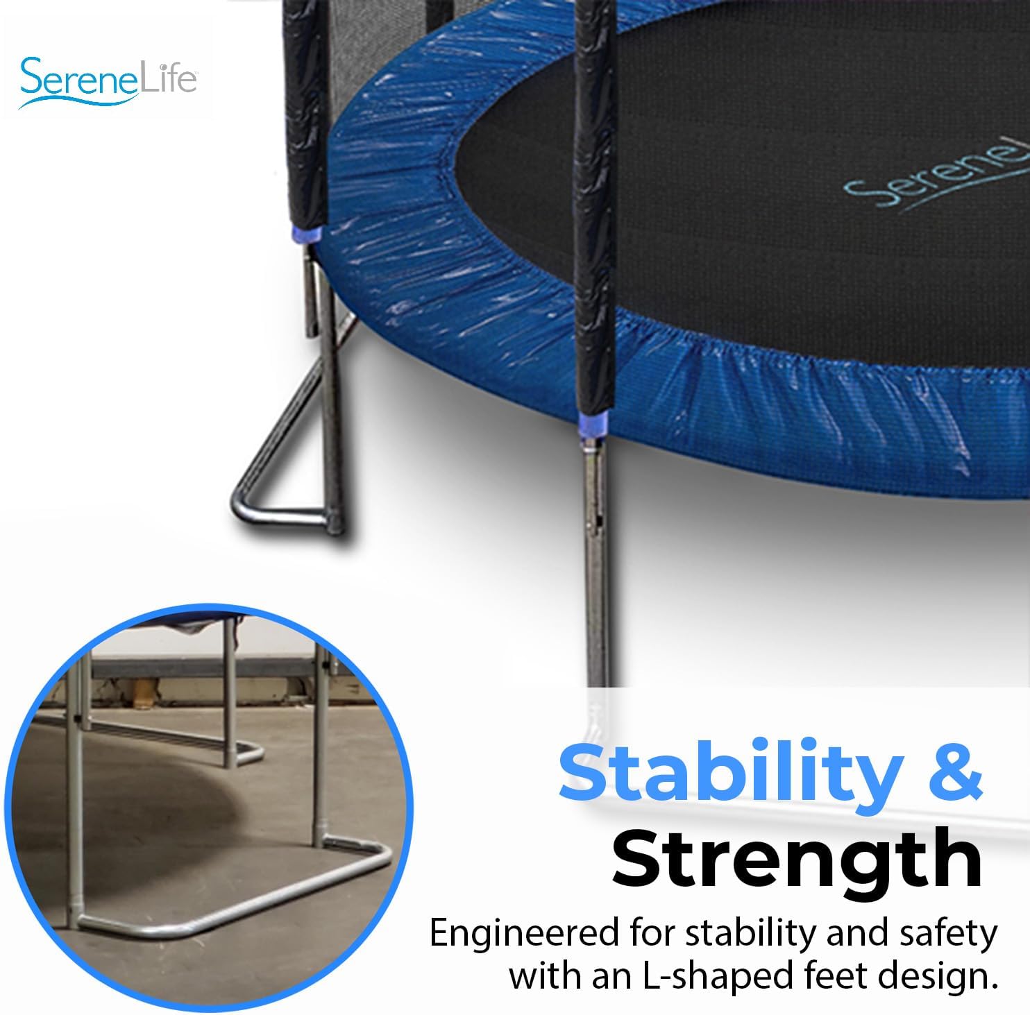 SereneLife 12FT Heavy-Duty Backyard Trampoline - Gallery 16
