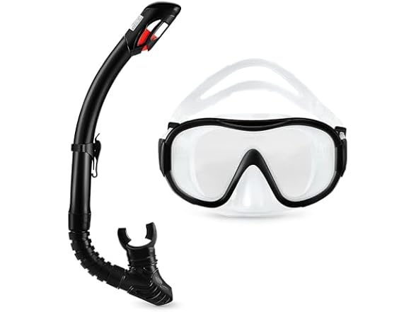 Amazon Basics Snorkel mask with Carry Bag