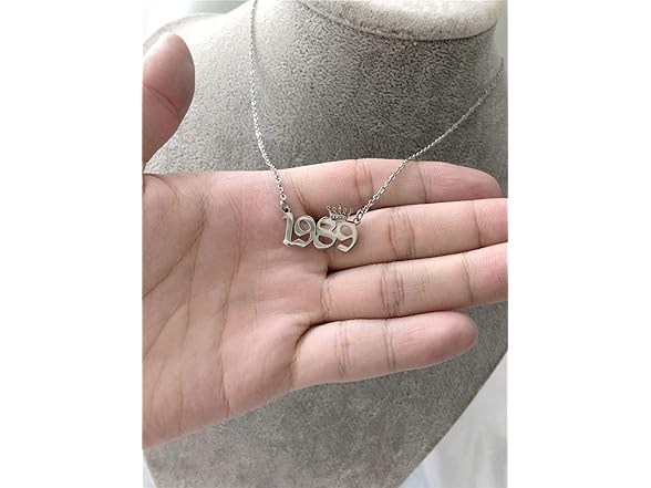 Birth Year Number with Crown Necklace