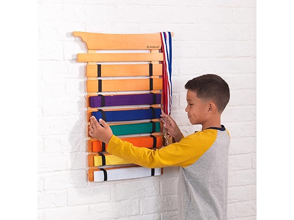 KidKraft Martial Arts Wooden Belt Holder