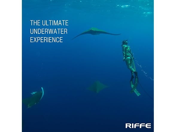 Riffe Black Frameless Diving Mask - Panoramic -