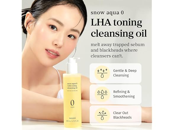 NOONI Korean Cleansing Oil Snow Aqua 0 LHA Toning