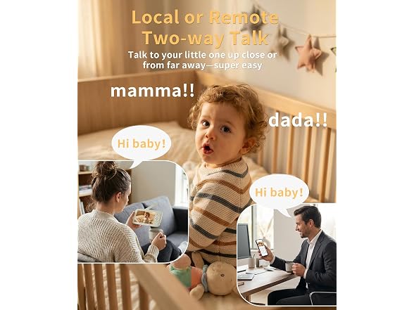 ALIOBC Baby Monitor W/ Camera and Audio
