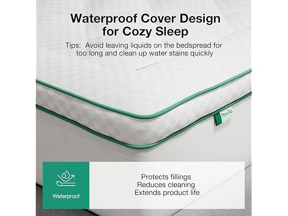 Novilla Queen Mattress Topper, Pain Relief