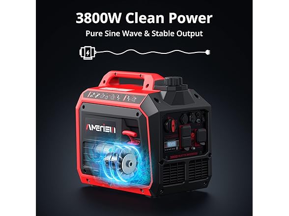 AMERISUN 3800W Portable Inverter Generator