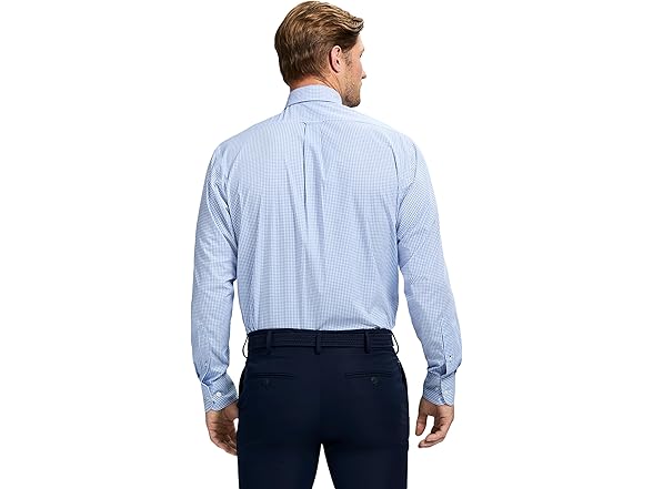 IZOD Dress Shirt (L) Blue Check