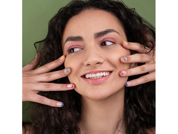 MINGCHUN 24 Pcs Black Press on Nails