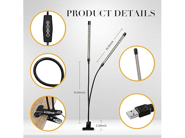 iPower Simple Deluxe LED Grow Lights, 2 Tubes