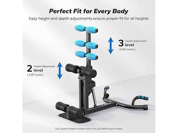 Black/Blue Deep Squat Machine