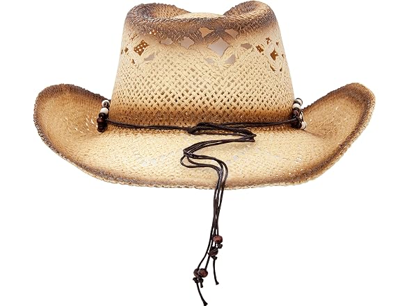 Queue Essentials Women (OS) Classic Straw Hat Brim