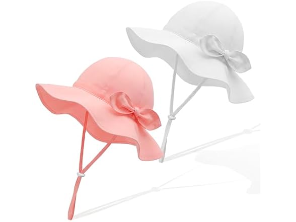 RIVBOS Toddler Sun Hat UPF 50+ Wide Brim