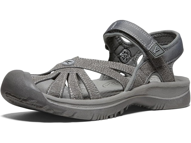 KEEN Women's Rose Casual Closed Toe Sandals, Gargoyle/Raven, 11