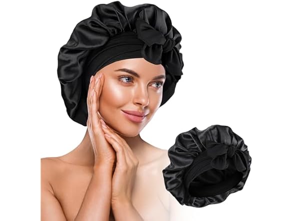 Flaviao Silk Bonnet for Sleeping