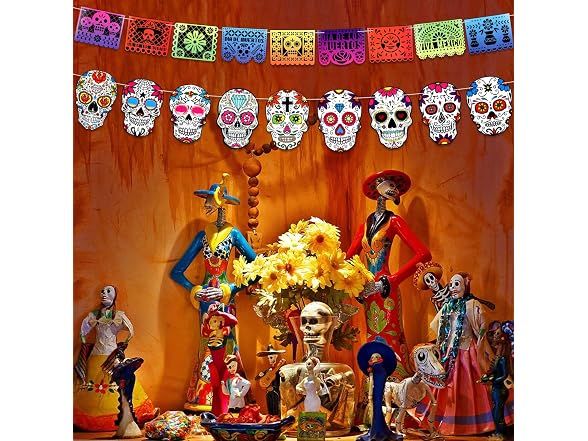 HOWAF Day of The Dead Decorations, Dia