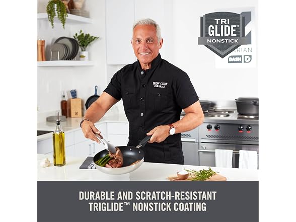 DASH Zakarian x TruPro® Stainless Steel Sauté Pan with Lid :Your Choice
