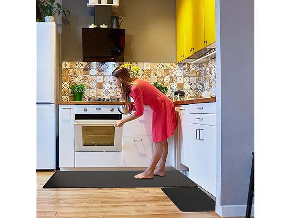 Demiwise Kitchen Mats Cushioned Anti Fatigue, 2PCS 