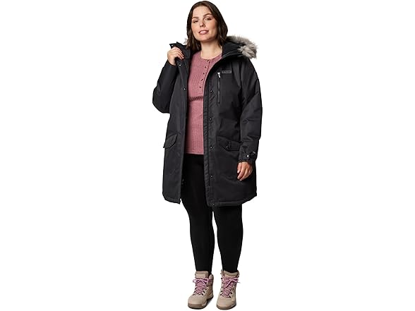 Columbia Womens Suttle Jacket Black (2X)