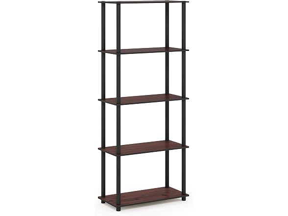 Furinno Turn-N-Tube 5-Tier Corner Cherry