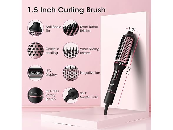 CINOSTAR Heated Round Brush