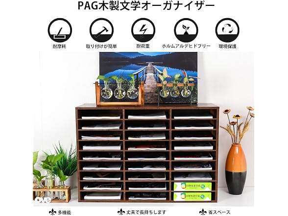 Mass Wood Literature Organizer Mail