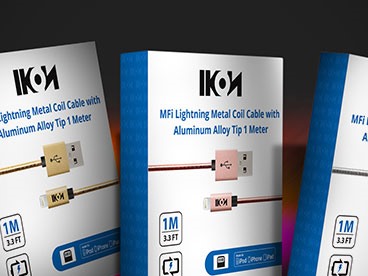 Ikon MFI Metal Coil Lightning Cables