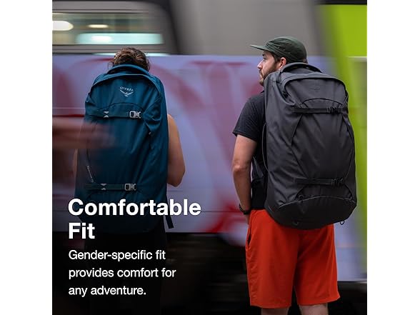 Osprey Farpoint 55L Men's Travel Backpack, Tunnel Vision Gre (Open Box)