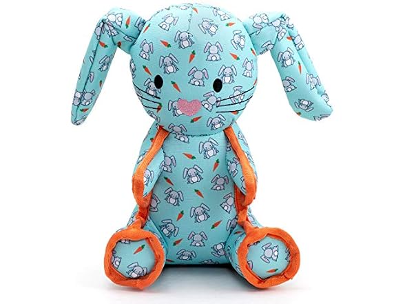 The Worthy Dog Bunny Tough Plush Dog Toy - Du