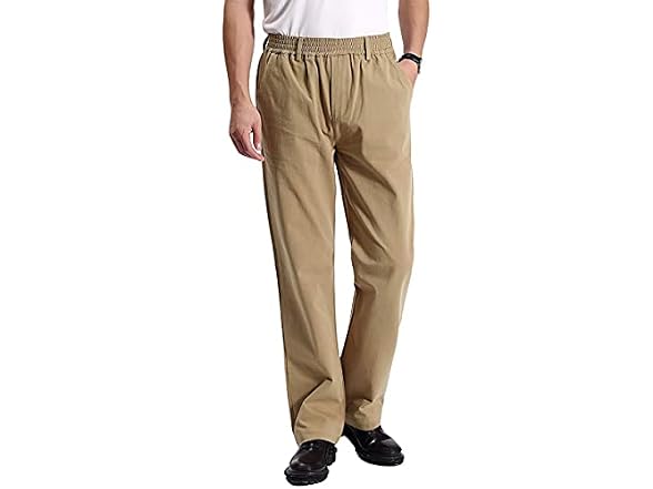 Idealsanxun Men (36W x 30L) Elastic Waist Pants