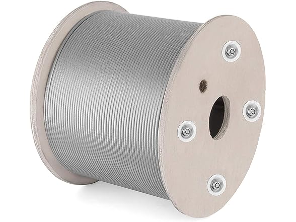 VEVOR 3/16 Inch 7x19 Stainless Steel Aircraft Cable Reel 500FT Stainle
