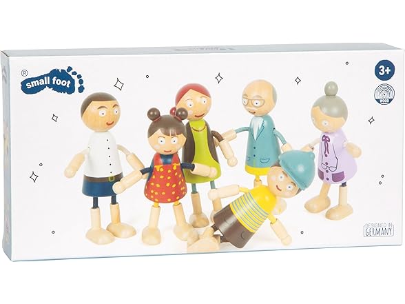Small Foot Wooden Bending Doll Family