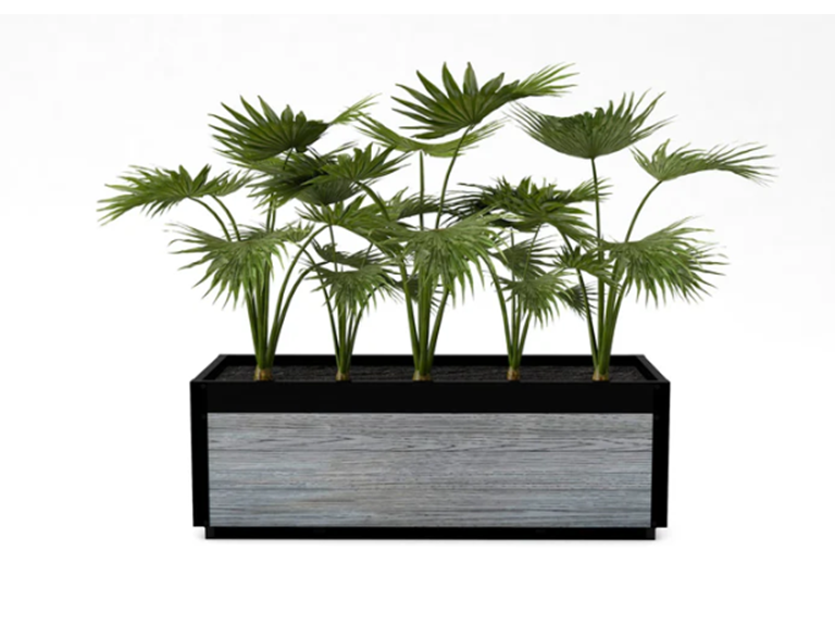 Vita VT17640   Delta 45x17x17 Planter, Slate Slate