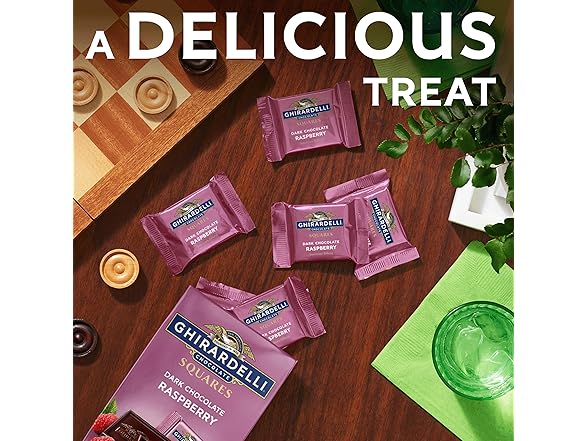 Ghirardelli Dark Choc Raspberry Squares