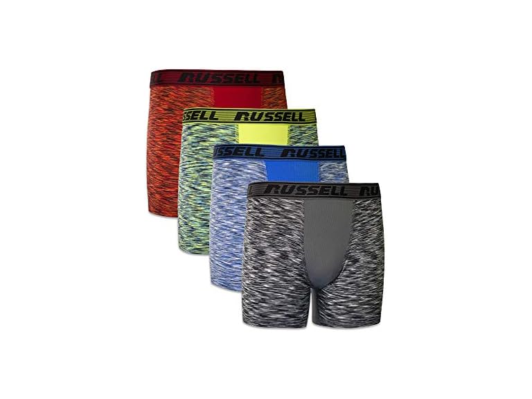 Russell Athletic boys Freshforce Odor Protection - Performance Boxer Briefs, Assorted