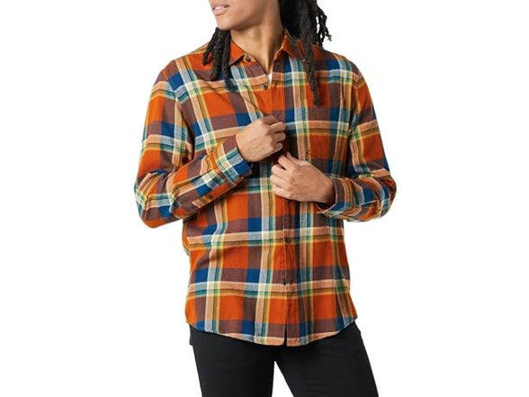 Blue Rust Orange Plaid