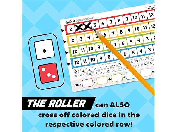 Gamewright Qwixx Fast Family Dice Game  Quick 15