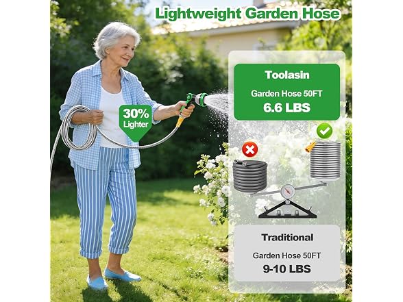 Toolasin 50FT Stainless Steel Garden House
