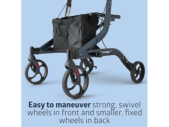 Aluminum Rollator Navy 300 lbs