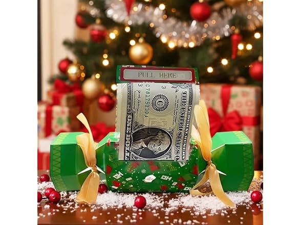 4PCS Christmas Surprise Money Pull Pouch