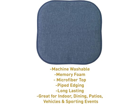 Alexis Memory Foam Chair Cushions