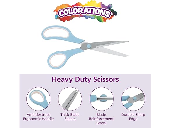 Colorations Steel Scissors Boho 3pk