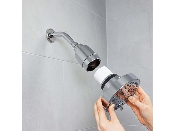 4-Setting Filtered Shower Head Chrome