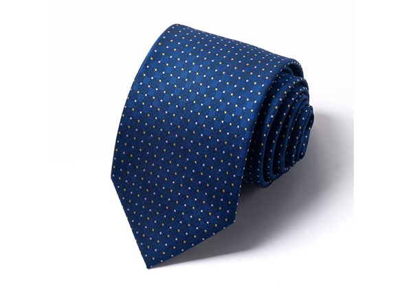 Formal Men’s Necktie - Blue Gridlight