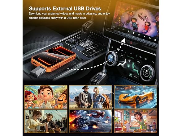 MAKASRI Wireless CarPlay Adapter AI Box