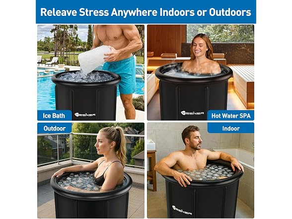 Yesker 126 Gal Ice Bath Tub with Air Ring