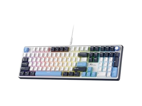 RK ROYAL KLUDGE X104 Wired Full Size Gaming Keyboard