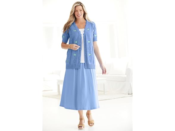 Woman Within Women (XXL) 7-day Knit A-line Skirt