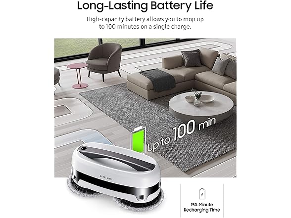 SAMSUNG Jetbot Mop, Cordless Robot Cleaner