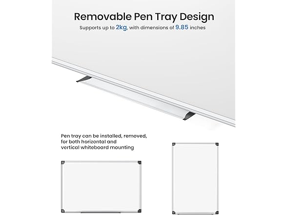 VUSIGN Magnetic Whiteboard 36"x24"